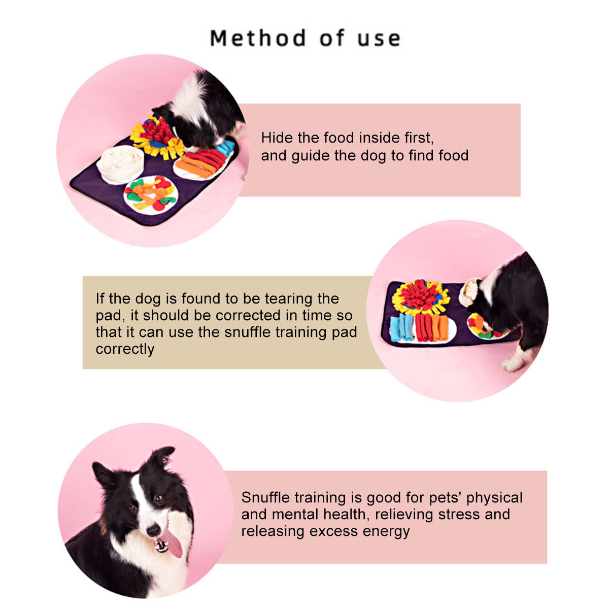 60*40cm Durable Interactive Dog Feeding Mat Puzzle Toys Foraging Skills Mat for Cats Dogs 60*40cm Durable Interactive Dog Feeding Mat Puzzle Toys Foraging Skills Mat for Cats Dogs